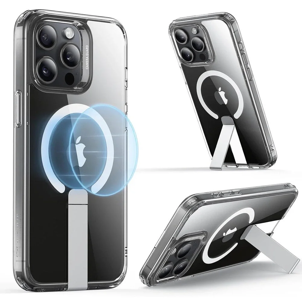 iPhone 15 Pro MagSafe Case Kickstand Boost‎ Series Shockproof Clear Cover